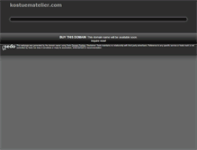 Tablet Screenshot of kostuematelier.com